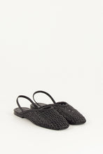 Load image into Gallery viewer, VANA Slingbacks, Black Leather
