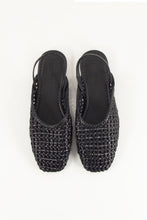 Load image into Gallery viewer, VANA Slingbacks, Black Leather
