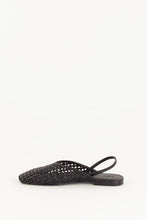 Load image into Gallery viewer, VANA Slingbacks, Black Leather

