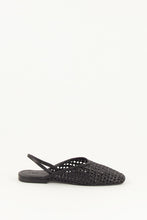 Load image into Gallery viewer, VANA Slingbacks, Black Leather
