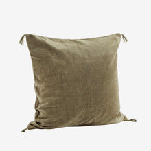 Load image into Gallery viewer, Velvet cushion cover Dusty green
