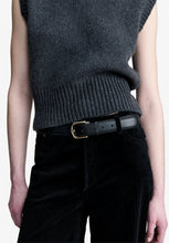 Laden Sie das Bild in den Galerie-Viewer, Vicky sleeveless wool sweater, Charcoal grey
