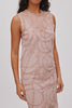 VITA Scribble Maxikleid, Rouge