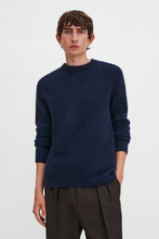 Load image into Gallery viewer, Wool Yak Sweater, Navy
