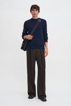 Load image into Gallery viewer, Wool Yak Sweater, Navy
