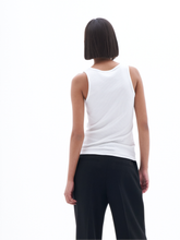 Load image into Gallery viewer, Fine Rib Tank White
