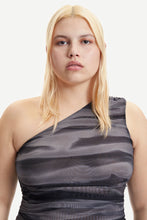Laden Sie das Bild in den Galerie-Viewer, Josie Kurzarmkleid Allover-Print 8211 Grey Tide
